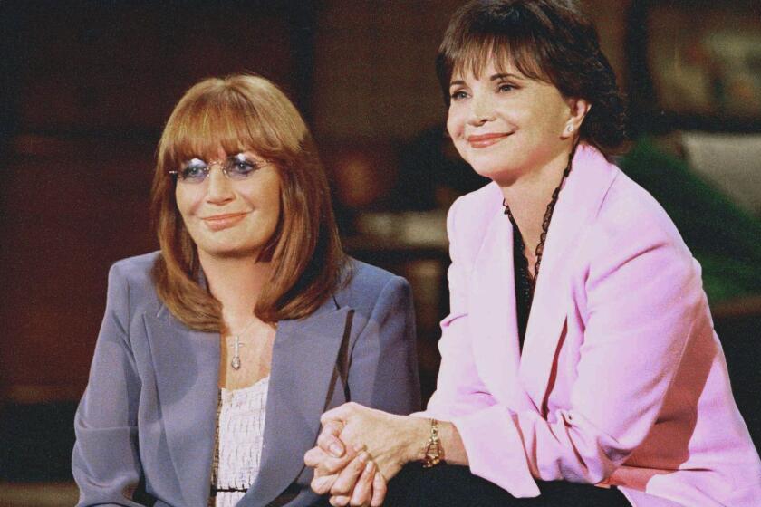 Actresses Penny Marshall, left, and Cindy Williams pose together in this undated publicity photo. Marshall and Williams are reunited for an hour of clips and recollections in ABC's "Laverne & Shirley Together Again," airing Tuesday at 8 p.m., EDT. (AP Photo/Paramount Pictures) ORG XMIT: NY382