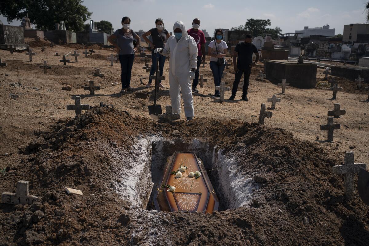 A burial in Rio de Janeiro
