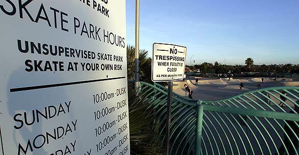Robb Field Skate Park sign