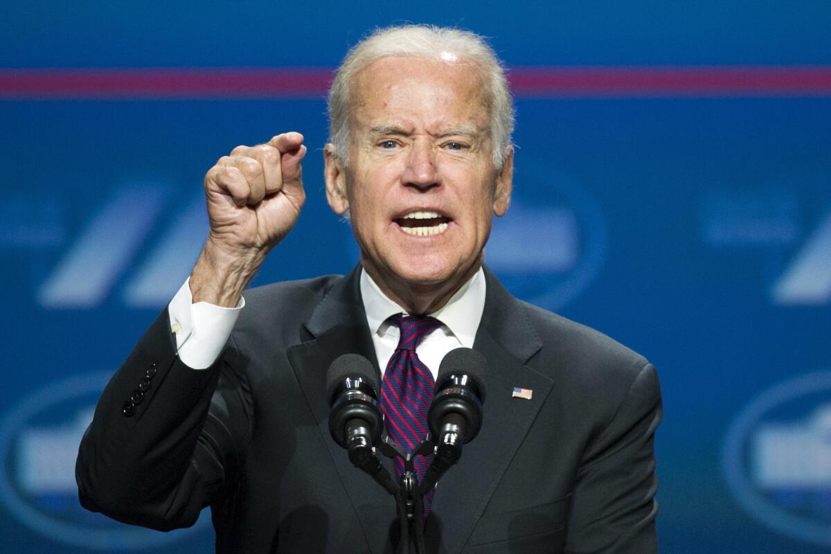 Former Vice President Joe Biden suggested that he would name his running mate about Aug. 1.