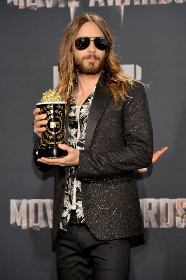 Jared Leto, who won Best On-Screen Transformation for "Dallas Buyers Club."