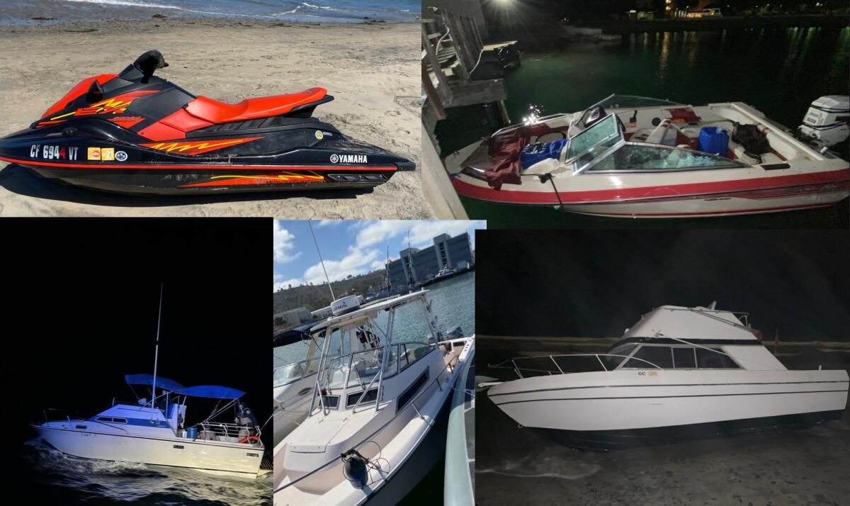 CBP officials said these vessels were used in smuggling attempts over the 2022 Fourth of July holiday weekend.