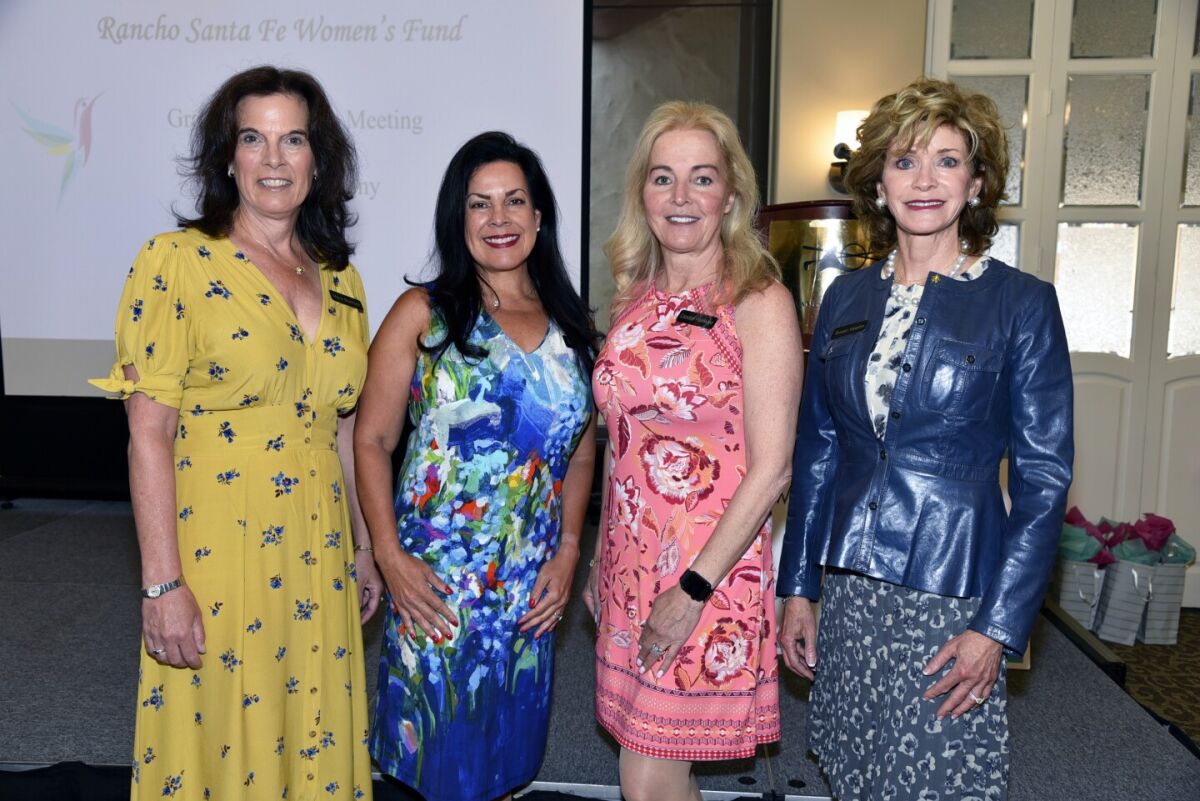 At last year’s Rancho Santa Fe Women’s Fund Grant Celebration 