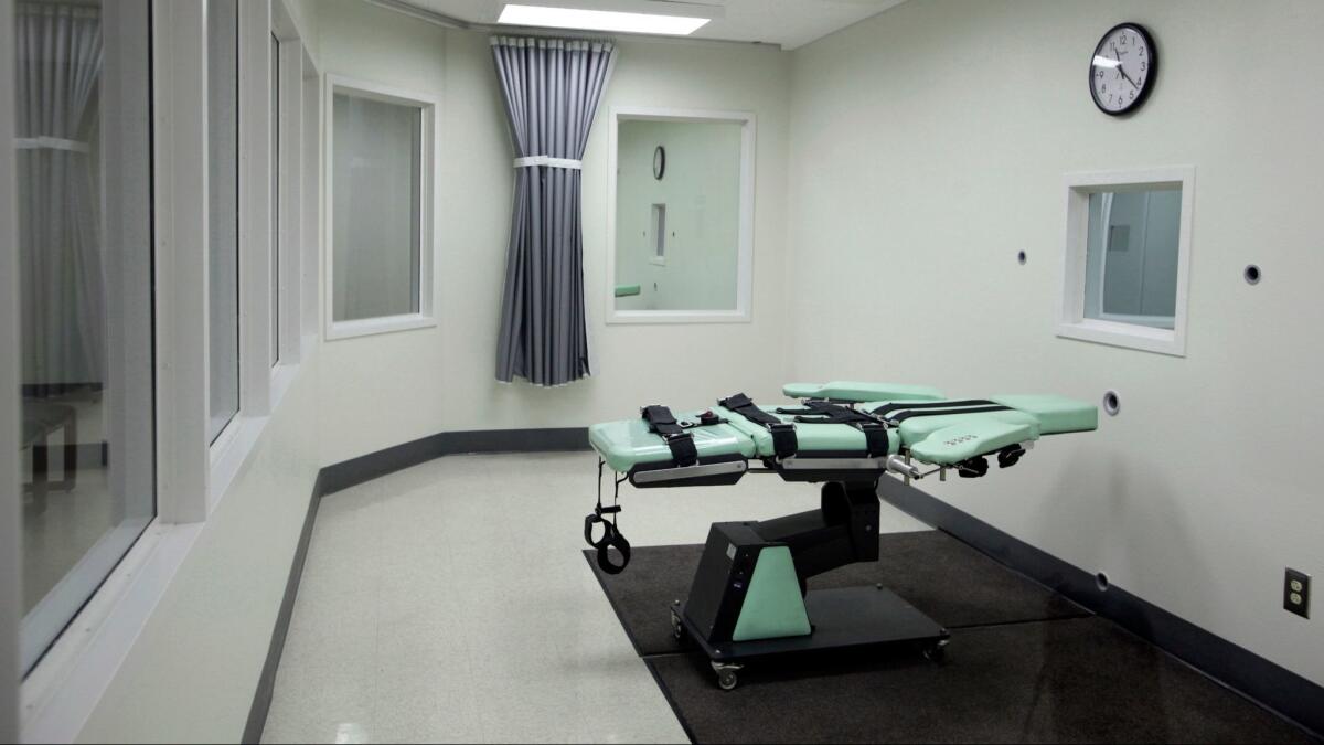 The interior of the lethal injection facility at San Quentin State Prison in San Quentin, Calif. on Sept. 21, 2010.