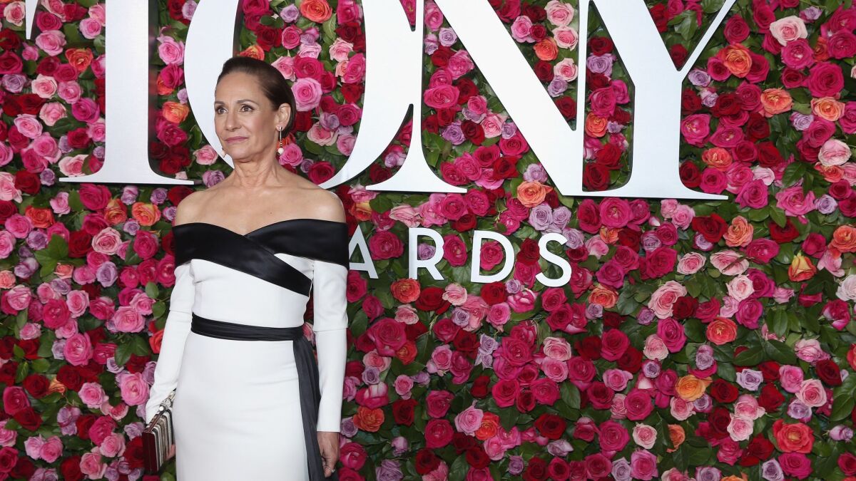 Laurie Metcalf arrives at the 72nd Annual Tony Awards at New York's Radio City Music Hall on June 10, 2018.