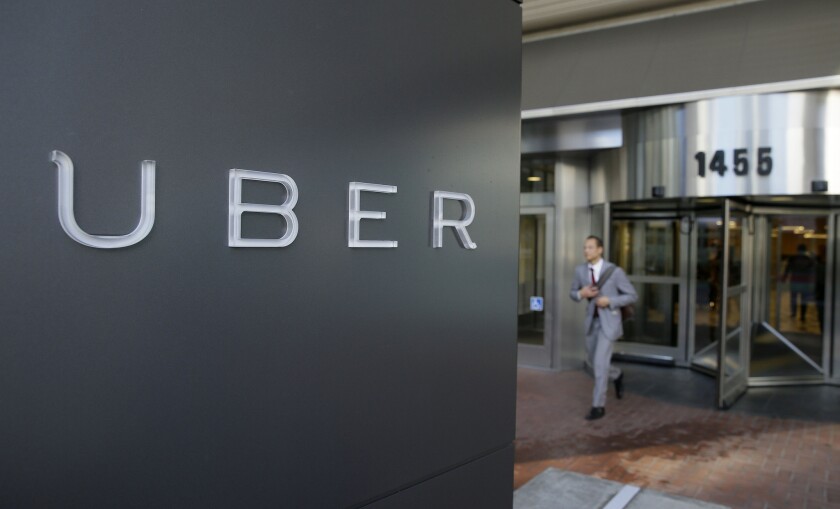 Uber's headquarters in San Francisco, where a judge just fired a shot into its employee-free business model.