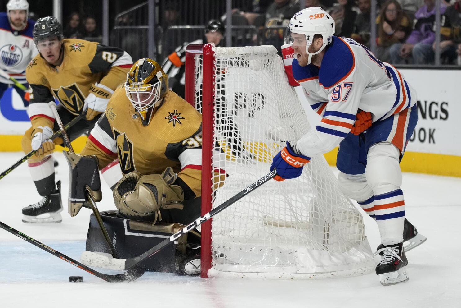 Oilers-Golden Knights the lone NHL playoff game on Saturday night