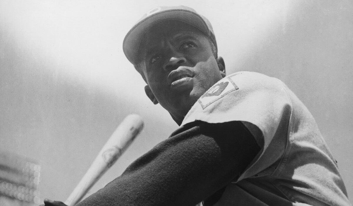 American baseball player Jackie Robinson of the Brooklyn Dodgers with  News Photo - Getty Images