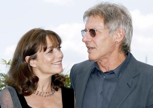 Karen Allen and Harrison Ford at the Cannes premiere of "Indiana Jones and the Kingdom of the Crystal Skull."