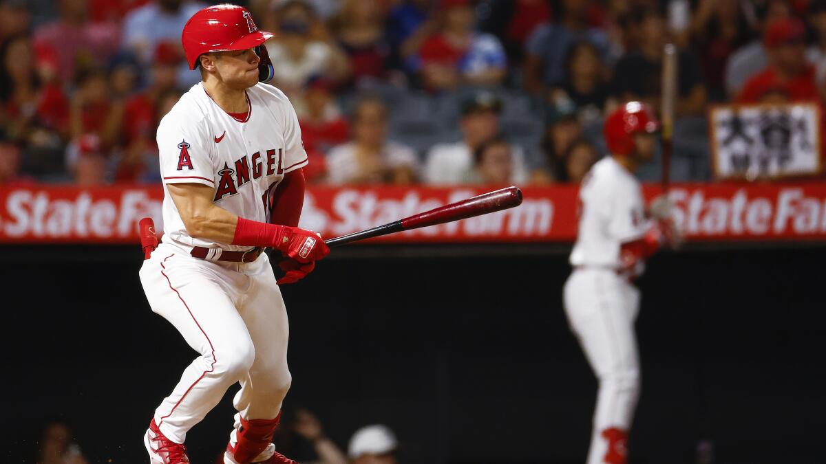 Logan O'Hoppe hits first HR, Mike Trout, Shohei Ohtani connect in Angels'  win