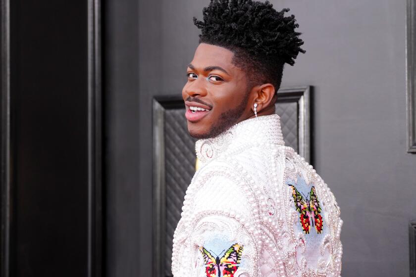 LAS VEGAS, NEVADA - APRIL 03: Lil Nas X attends the 64th Annual GRAMMY Awards at MGM Grand Garden Arena on April 03, 2022 in Las Vegas, Nevada. (Photo by Jeff Kravitz/FilmMagic)