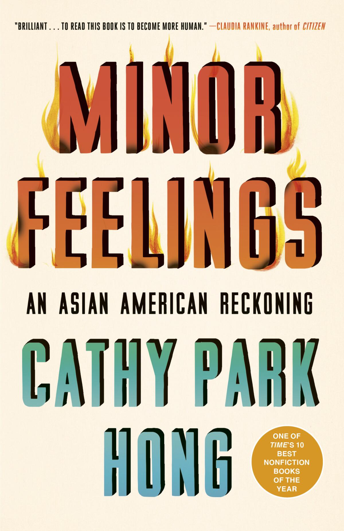 Book jacket for "Minor Feelings" by Cathy Park Hong