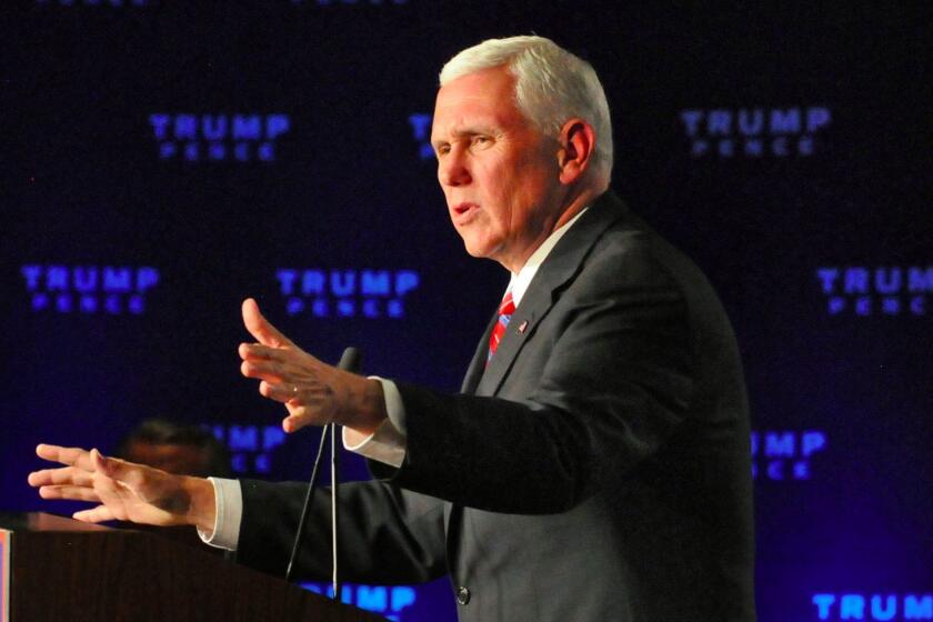 Indiana Gov. Mike Pence, the GOP vice presidential nominee, has warned of potential voter fraud.