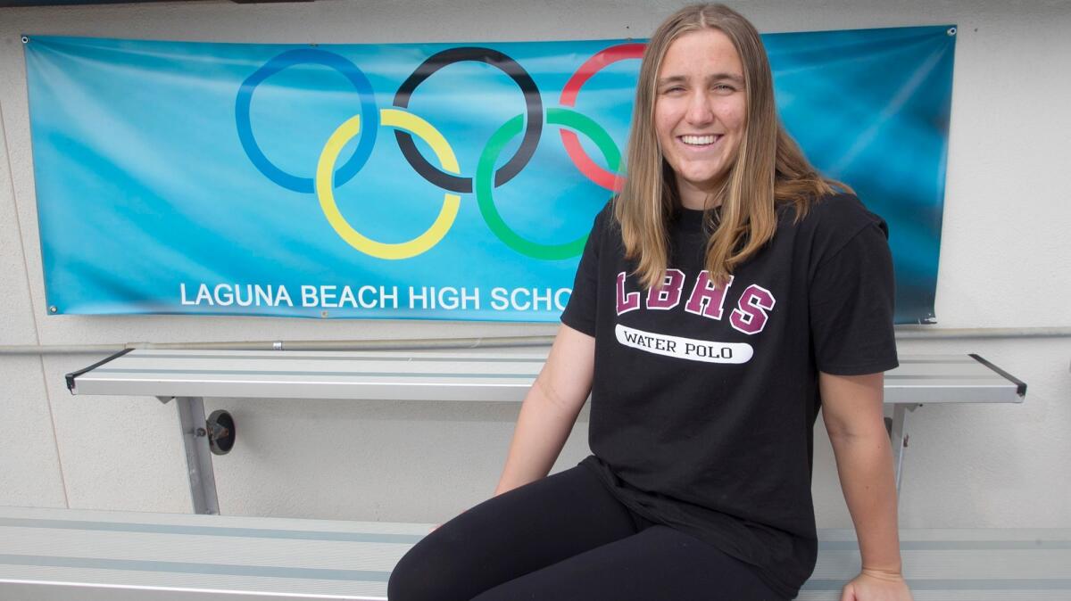 Laguna Beach senior Aria Fischer is the Daily Pilot Dream Team Girls' Water Polo Player of the Year.