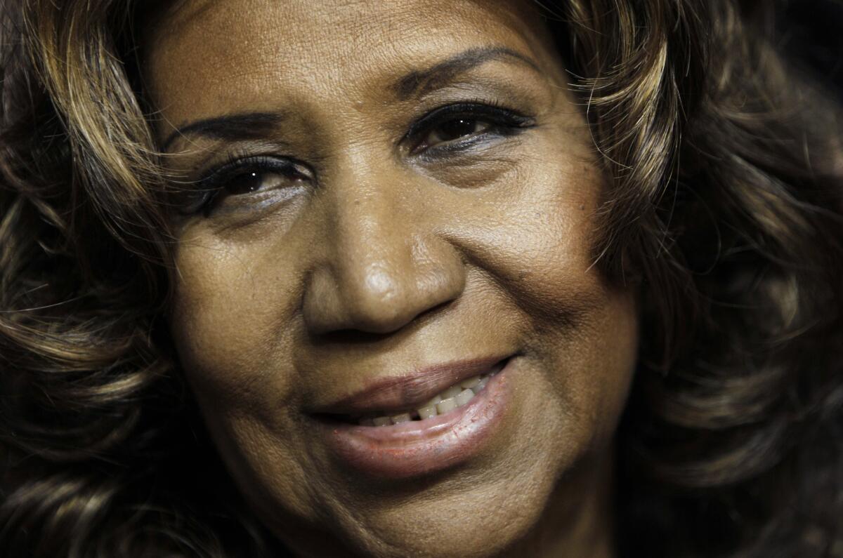 Aretha Franklin en Auburn Hills, Michigan, el 11 de febrero de 2011. 