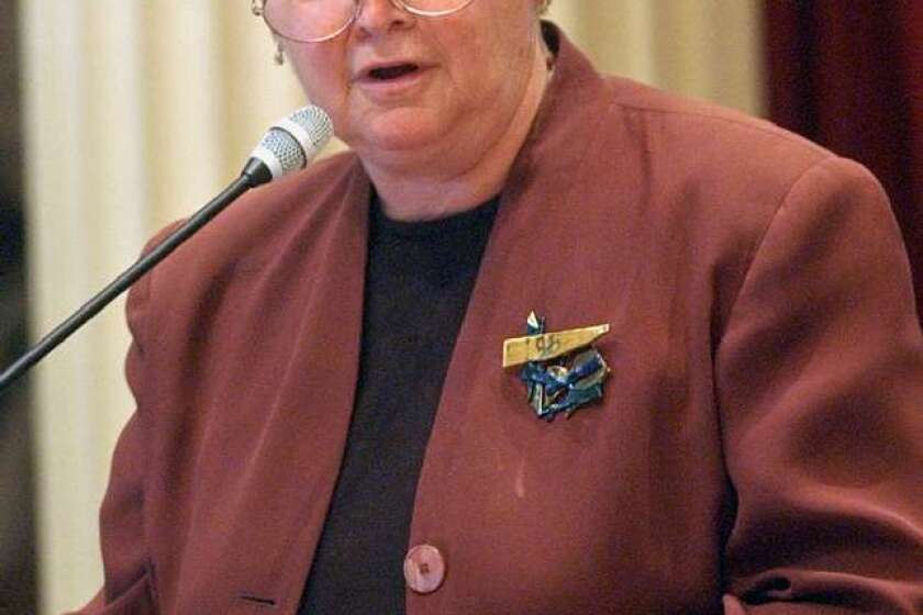 Former State Sen. Sheila Kuehl (D-Santa Monica) announced her bid for L.A. County supervisor.