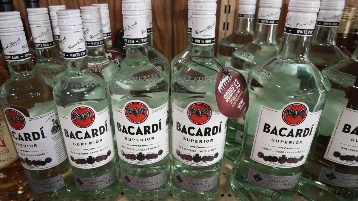 Bacardi is part of a nonprofit, funded by the alcohol industry, that is backing a bill to speed the commercialization of self-driving vehicles.