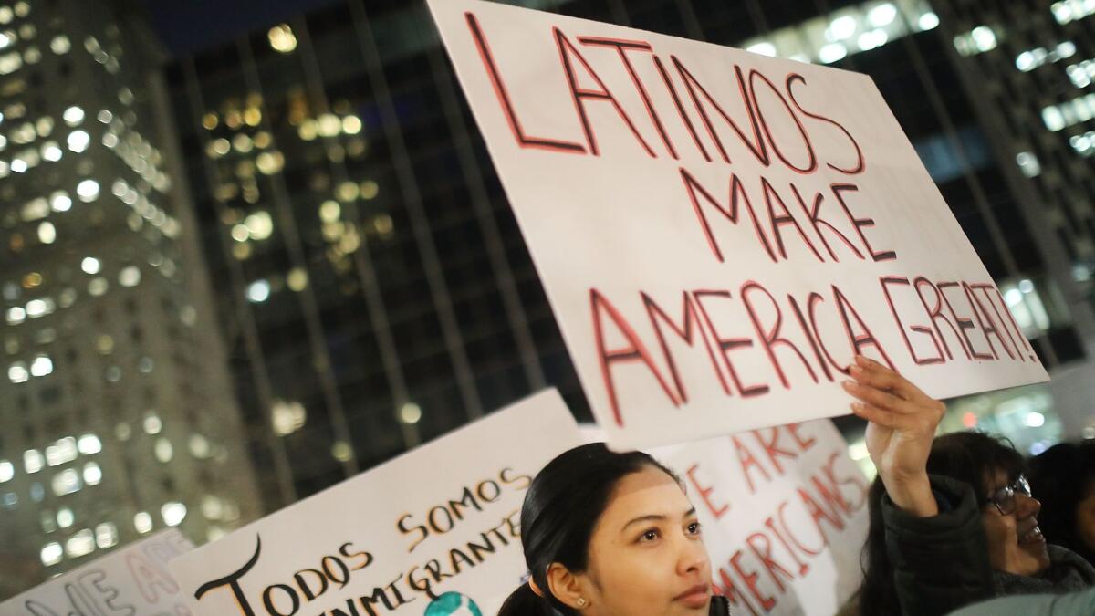 A Valentines Day rally organized by the New York Immigration Coalition called "Love Fights Back" on February 14 in New York.