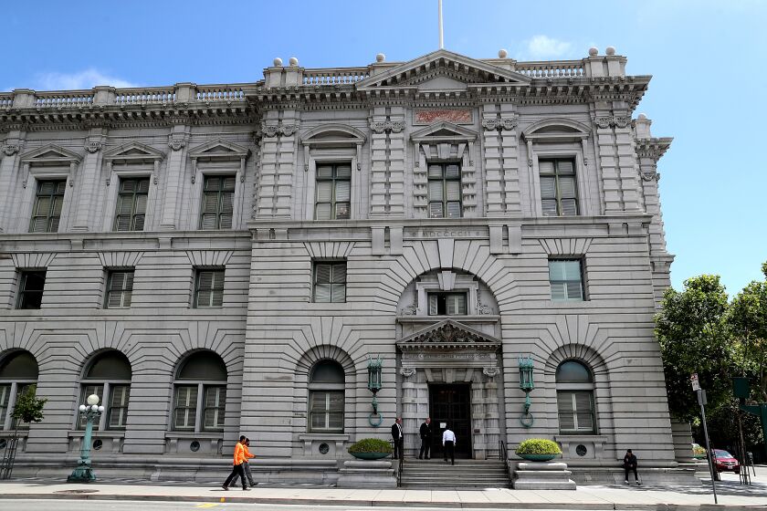 SAN FRANCISCO, CA - JUNE 12: A view of the Ninth U.S. Circuit Court of Appeals on June 12, 2017 in San Francisco, California. A ruling from a three-judge panel of the Ninth Circuit Court of Appeals has ruled against U.S. President Donald Trump's revised executive order limiting travel from six predominately Muslim countries. (Photo by Justin Sullivan/Getty Images)
