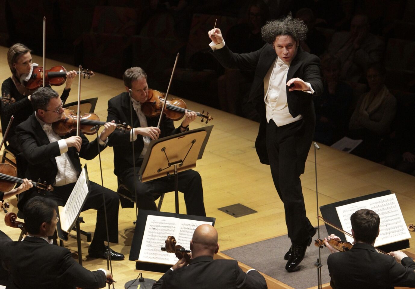 Gustavo Dudamel leads the L.A. Phil and the Los Angeles Children's Chorus in a performance of the complete "Nutckracker" by Tchaikovsky at Walt Disney Concert Hall. REVIEW: L.A. Phil, Dudamel reinvigorate Tchaikovsky's 'Nutcracker'