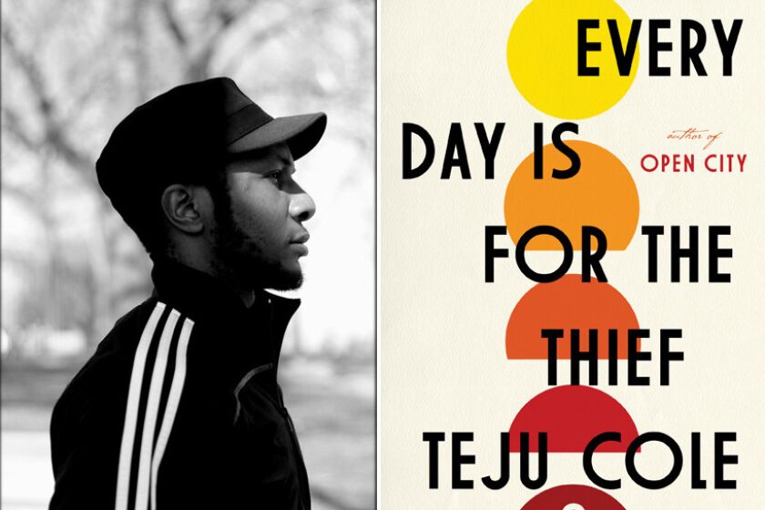Author Teju Cole and the cover of his book, "Every Day is For the Thief."