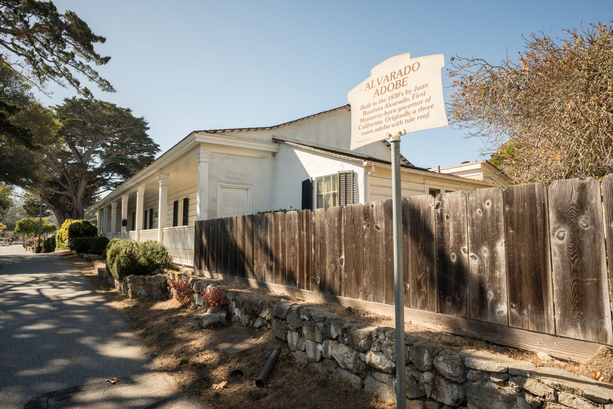 A state-owned historic adobe in Monterey is rented for $211 a month by a parks superintendent