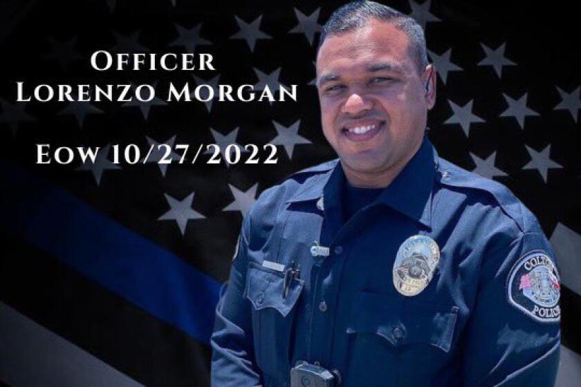 Colton Police photograph of Lorenzo Morgan.