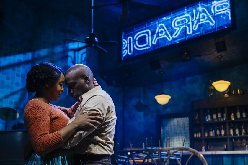 Shayna Small and Wendell B. Franklin in 'Paradise Blue' at the Geffen Playhouse Jeff Lorch