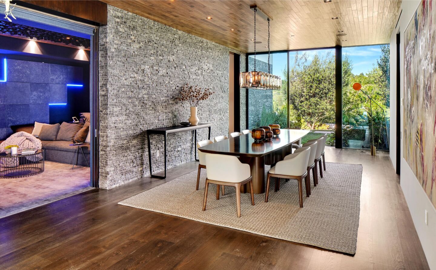 The dining room.
