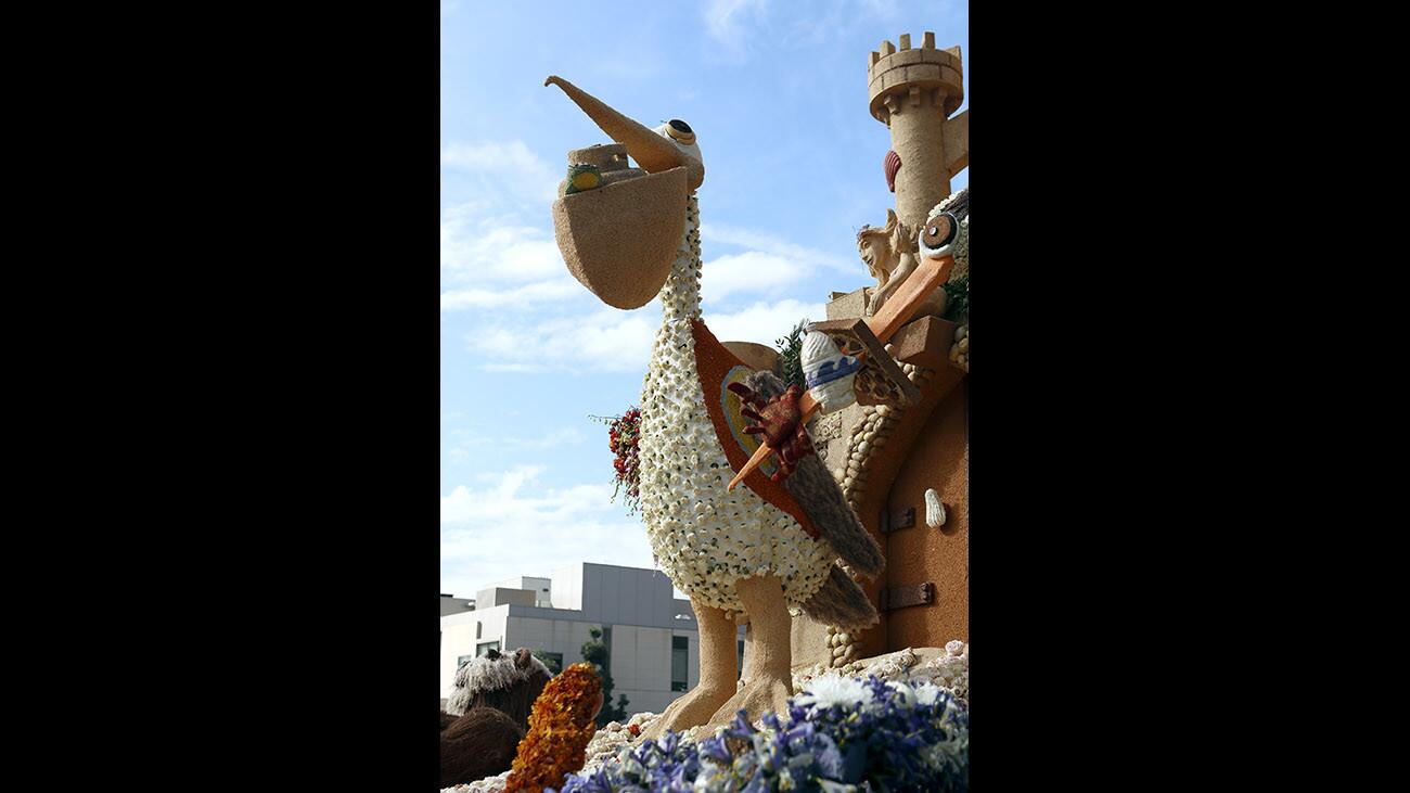 Photo Gallery: Locals get close-up view of the Burbank Tournament of Roses float