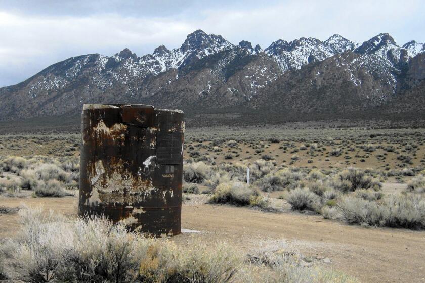 A steel well casing marks the site of a 1968 hydrogen bomb test in the old Central Nevada Test Area. Some military strategists, scientists and congressional leaders want the U.S. to develop a new generation of nuclear weapons.