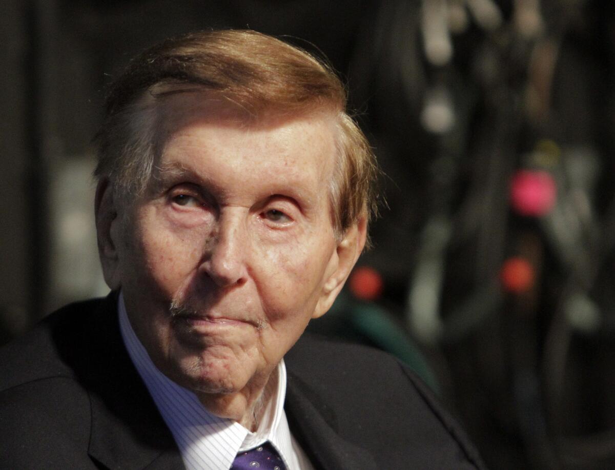 Sumner Redstone, shown in 2013, will not be called to testify at a trial next month to determine whether he is mentally competent, lawyers for both sides agreed Thursday.