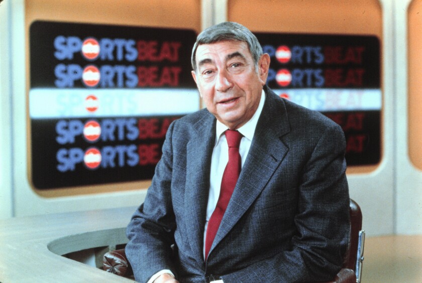 Howard Cosell in studio