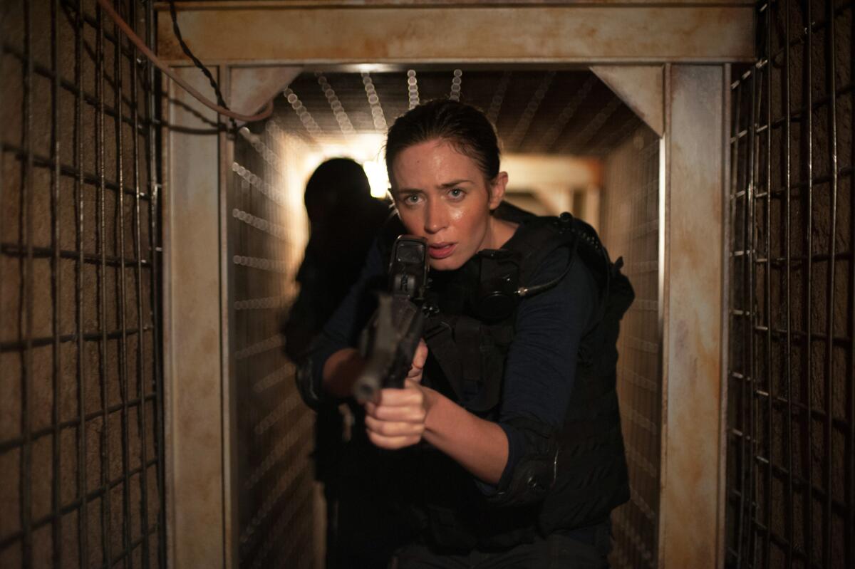 Emily Blunt as Kate Macer in a scene from the film "Sicario."