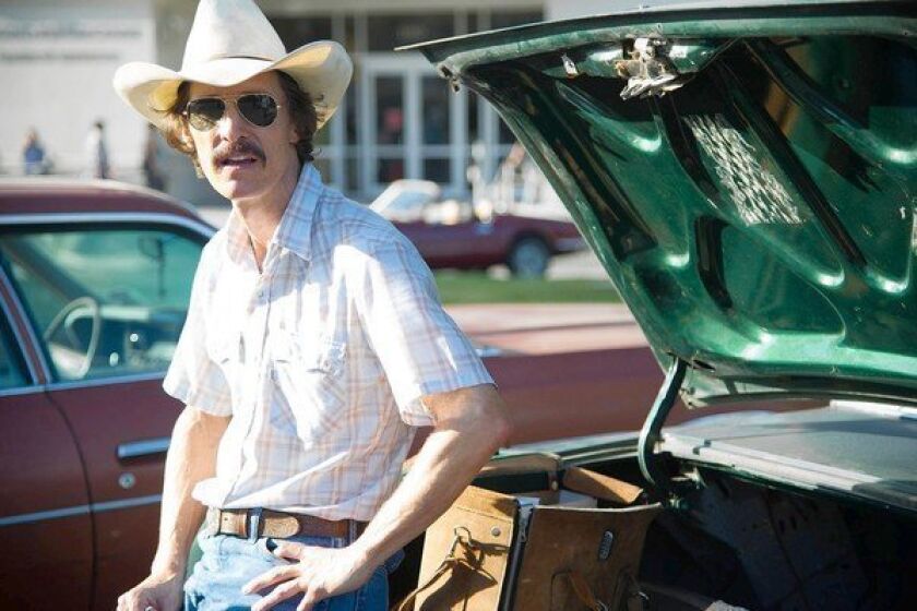 Matthew McConaughey in a scene from the movie "Dallas Buyers Club."
