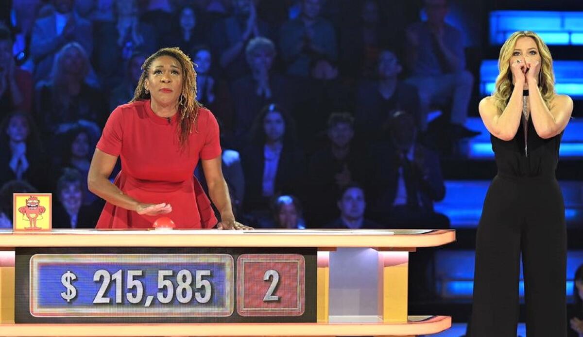 "Press Your Luck" contestant FaLawna Barton of Escondido on the Aug. 18 show.