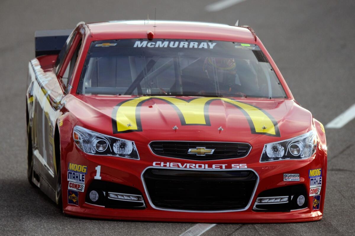 Jamie McMurray won the pole at Martinsville Speedway after recording a record-setting 99.905 MPH lap during qualifying.