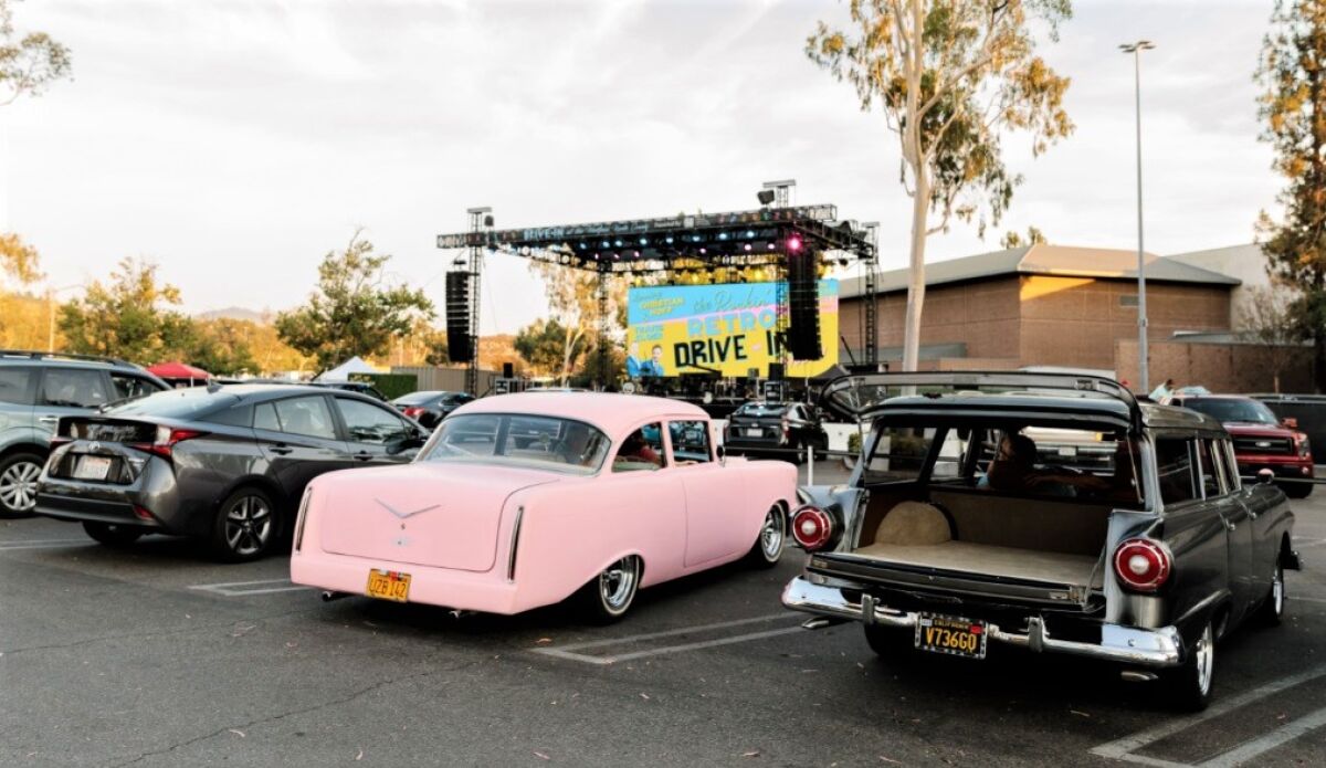 Drive-in movie nights outside former Nordstrom at Westfield North County are moving to Cal State San Marcos as of Sept. 18. 