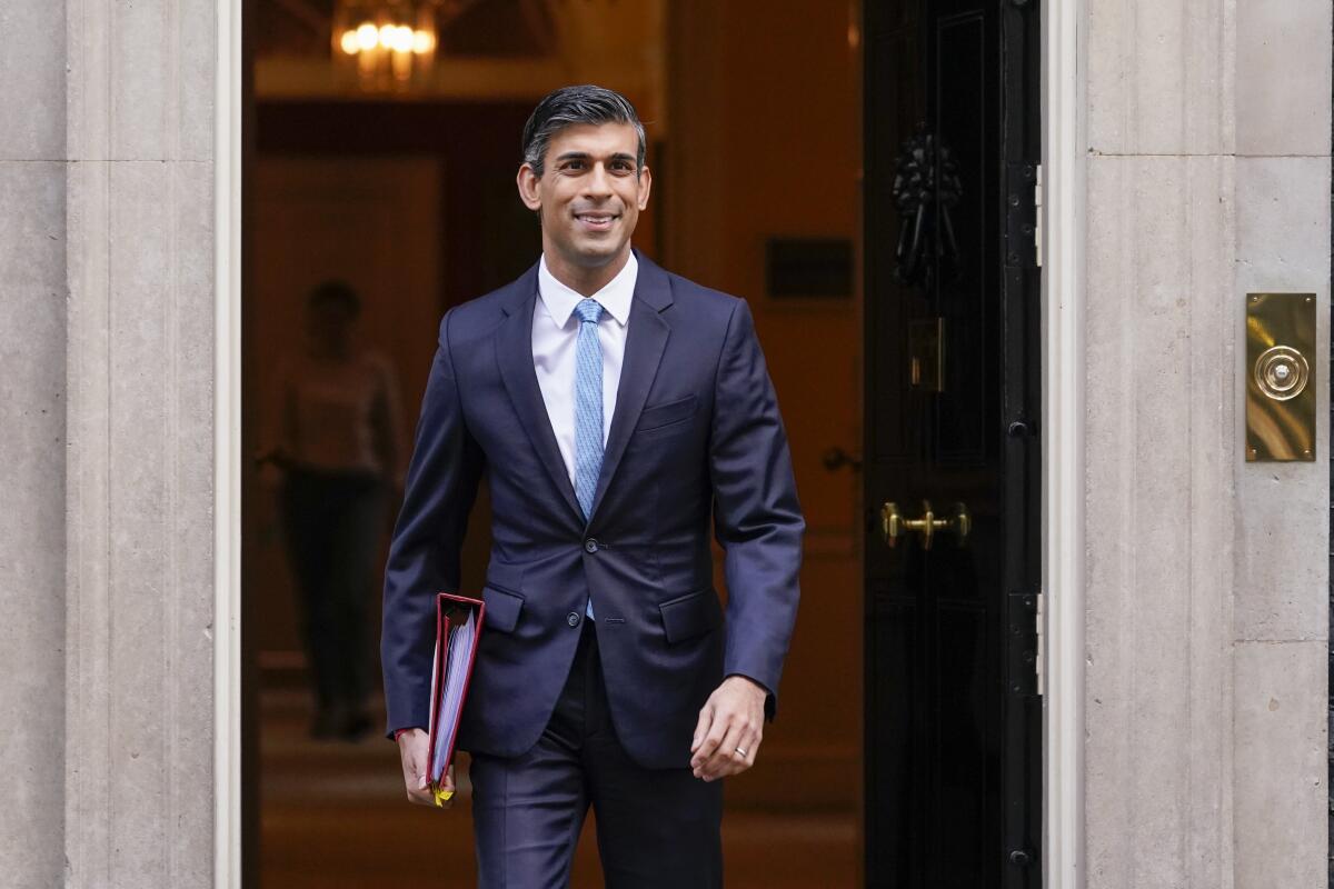 British Prime Minister Rishi Sunak