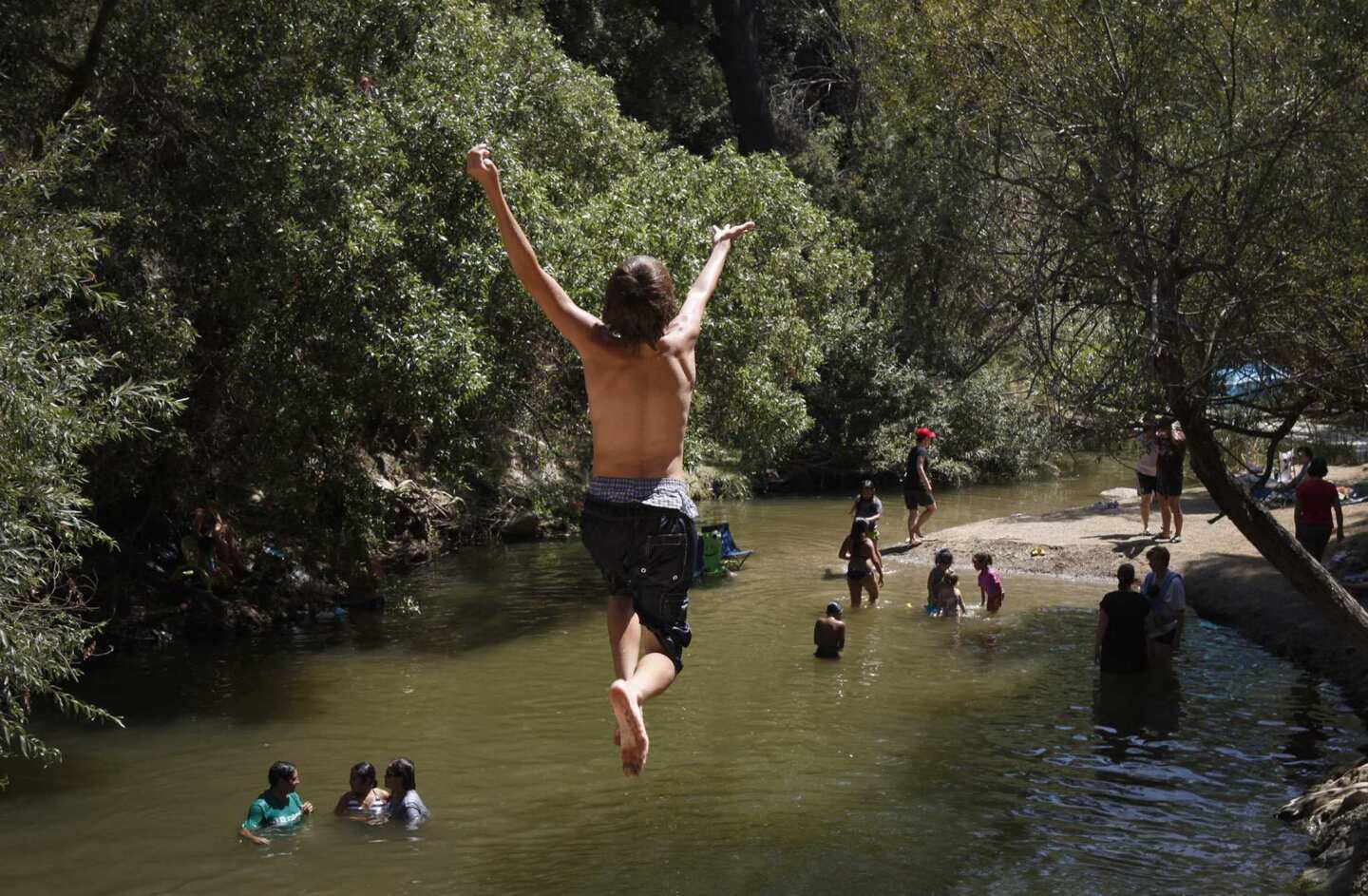 Cooling off in the swimming hole