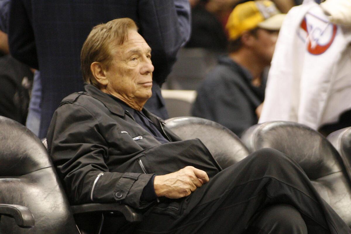 Clippers owner Donald Sterling at a game this month between the Clippers and the New York Knicks in Los Angeles.
