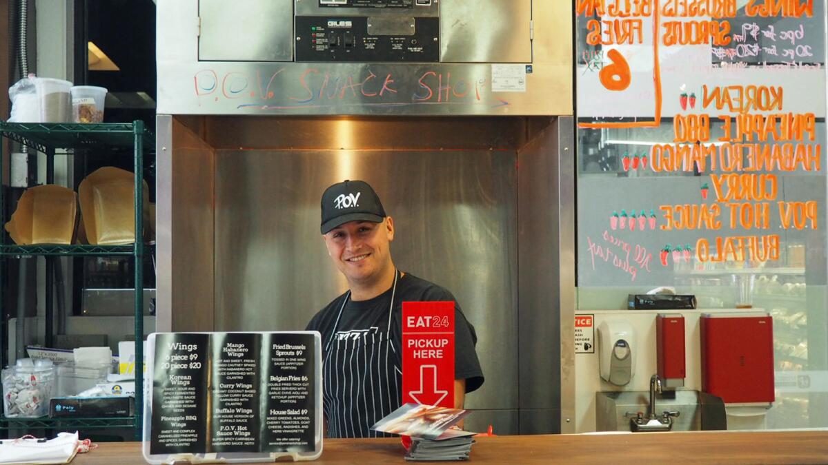 Jamie Woolner, one of the partners behind POV Snack Shop in downtown L.A.