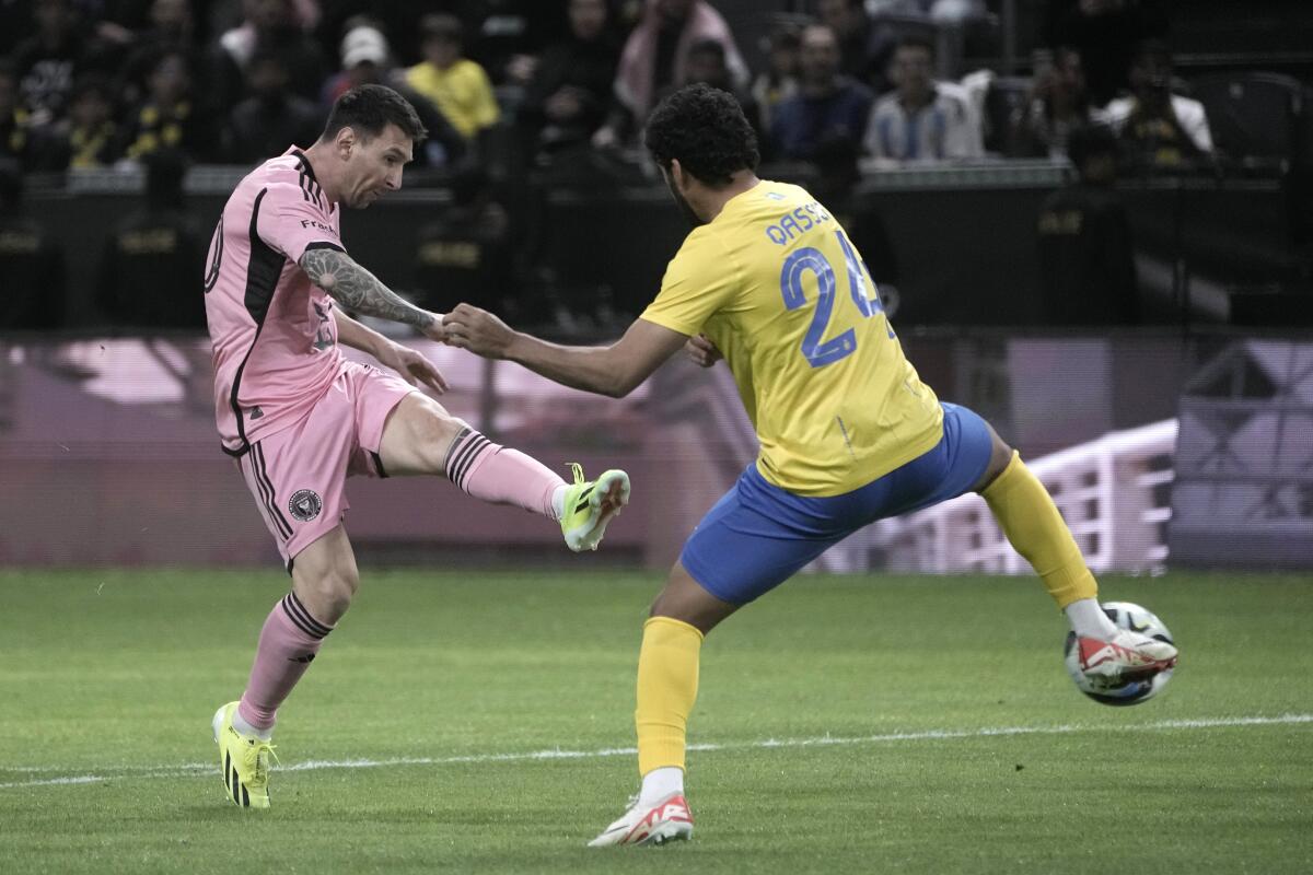 Lionel Messi del Inter Miami en acción  