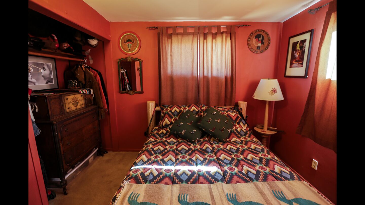 Anne Krieghoff and her husband Darryl bought a tiny homestead shack 1991 and renovated it into a two-bedroom weekend getaway in Yucca Valley. Now they are renting it out through Airbnb, bringing them rental income.