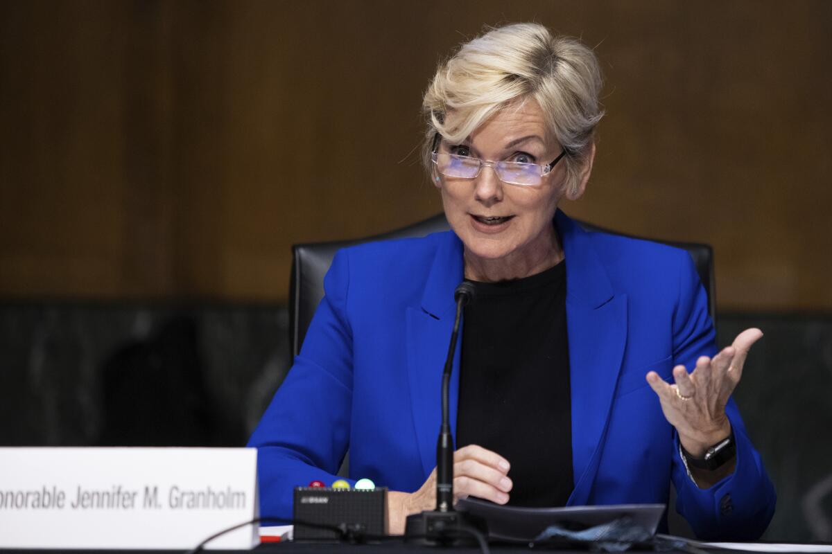 Energy Secretary Jennifer Granholm