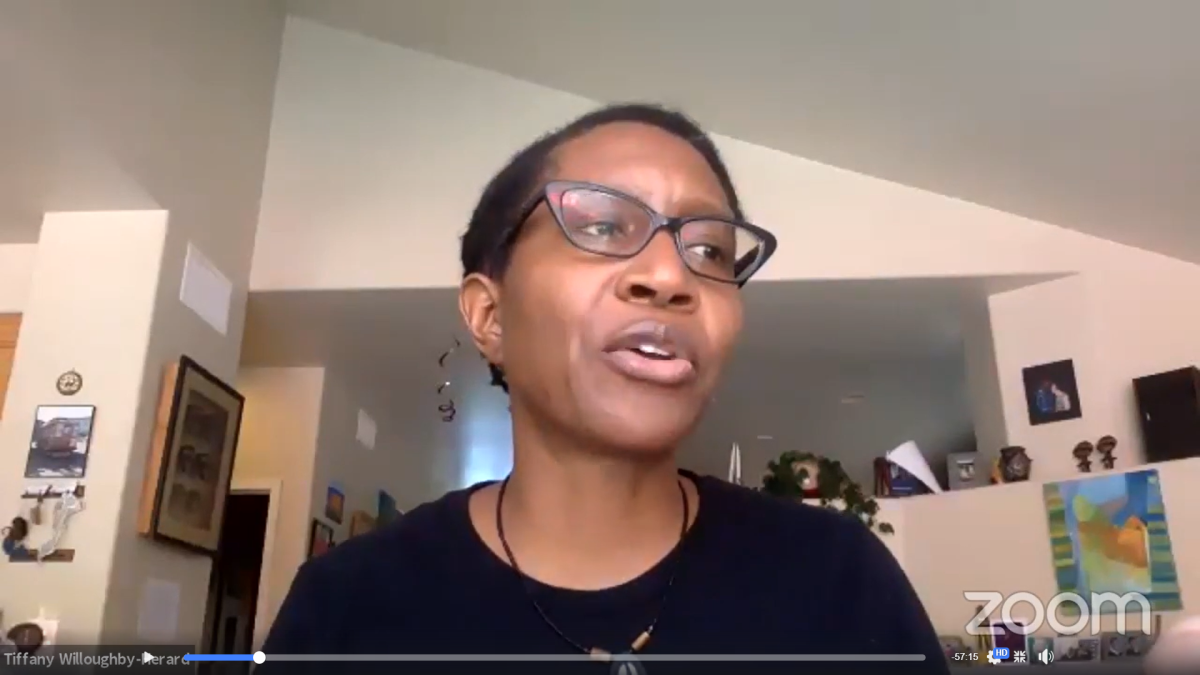 Tiffany Willoughby-Herard reads a passage from Toni Morrison's 'Beloved.'