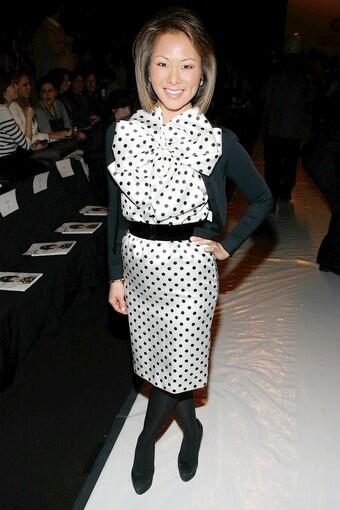 CNN's Alina Cho attends the Academy of Art University Fall 2010 fashion show during Mercedes-Benz Fashion Week.