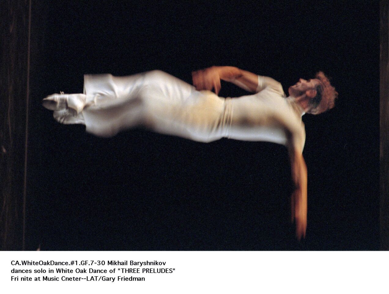 Ballet dancer Mikhail Baryshnikov in 1996.