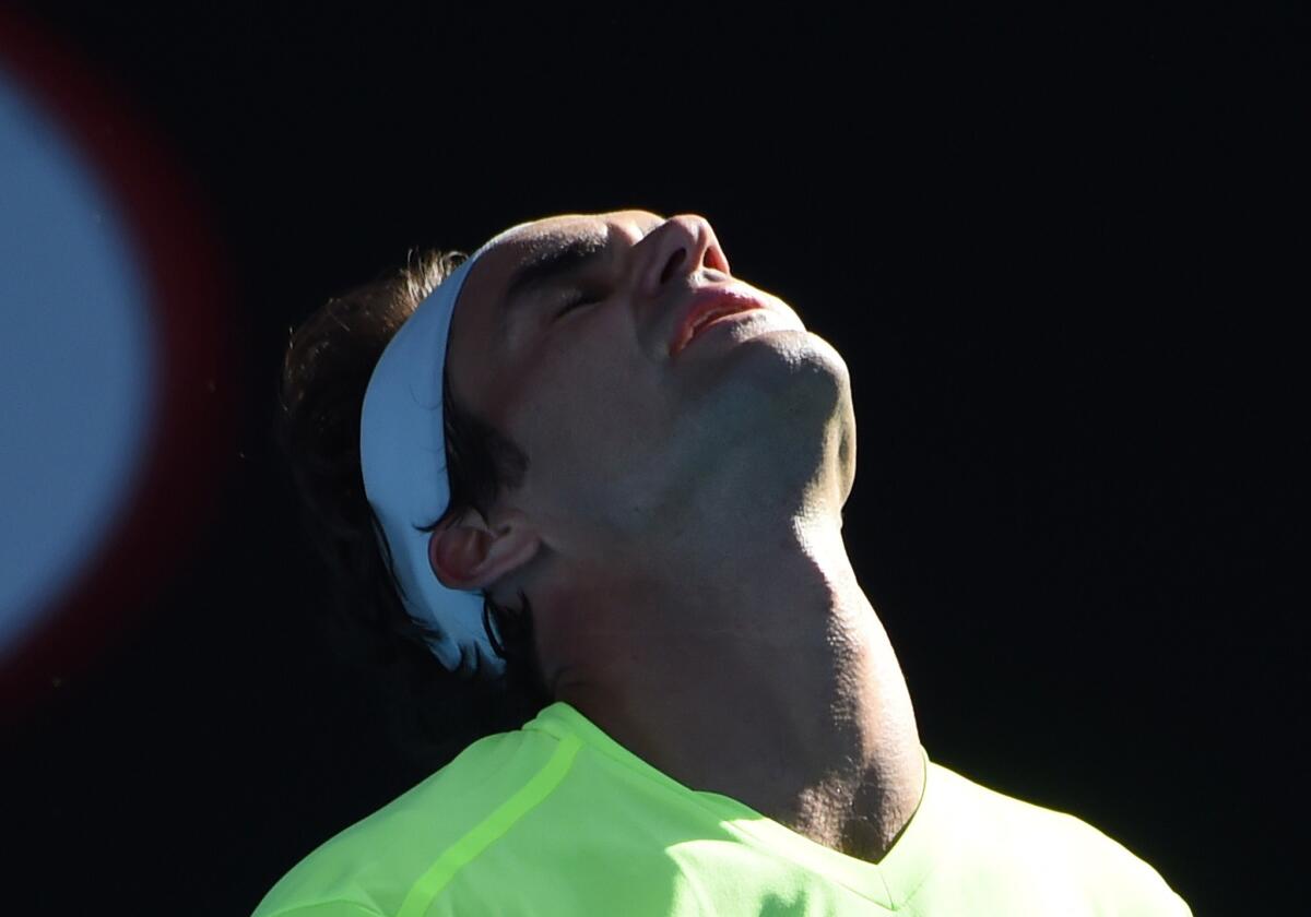 Roger Federer of Switzerland was defeated by Andreas Seppi of Italy, 6-4, 7-6 (5), 4-6, 7-6 (5), on Friday in a third round men's singles match at the Australian Open.
