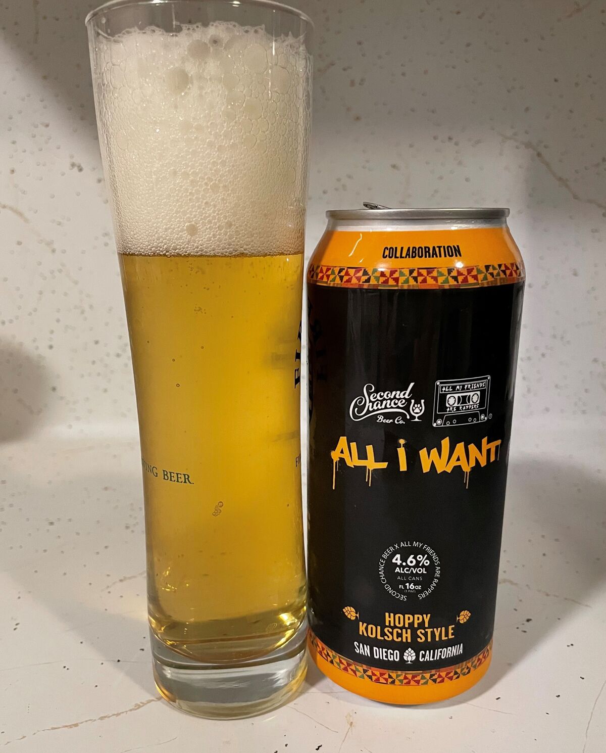 All I Want beer from Second Chance Brewing.